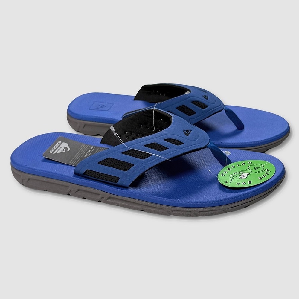 Quiksilver AG47 Flux Sandals /‎ Flip Flops - NWT Mens 9 Royal Blue - #49217-H9